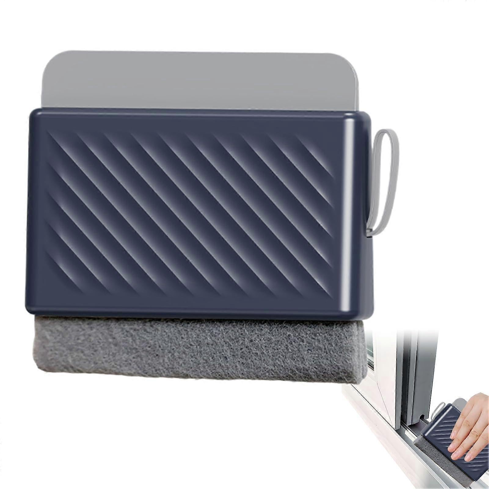 Multifunctional Window & Shower Squeegee with Grout Brush, Blue V1263-JX-5239