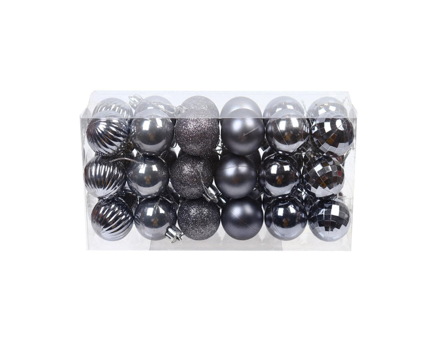 36Pcs/Box Christmas Ball-Iron Grey V1263-JX-524