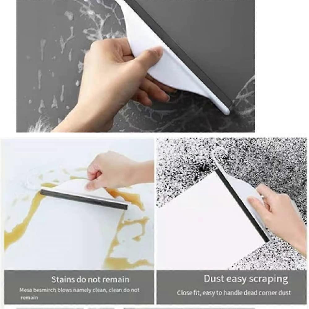 3pcs Silicone Shower Squeegee Set, Glass & Mirror Bathroom Cleaners V1263-JX-5241