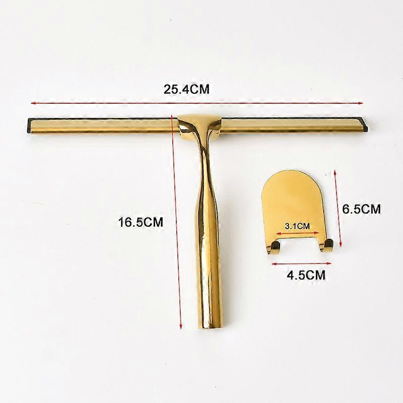 Stainless Steel & Silicone Shower Squeegee with Holder for Windows/Glass V1263-JX-5244