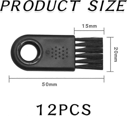 12pcs Razor & Crevice Cleaning Brushes, Nylon Multi-Use Set V1263-JX-5256