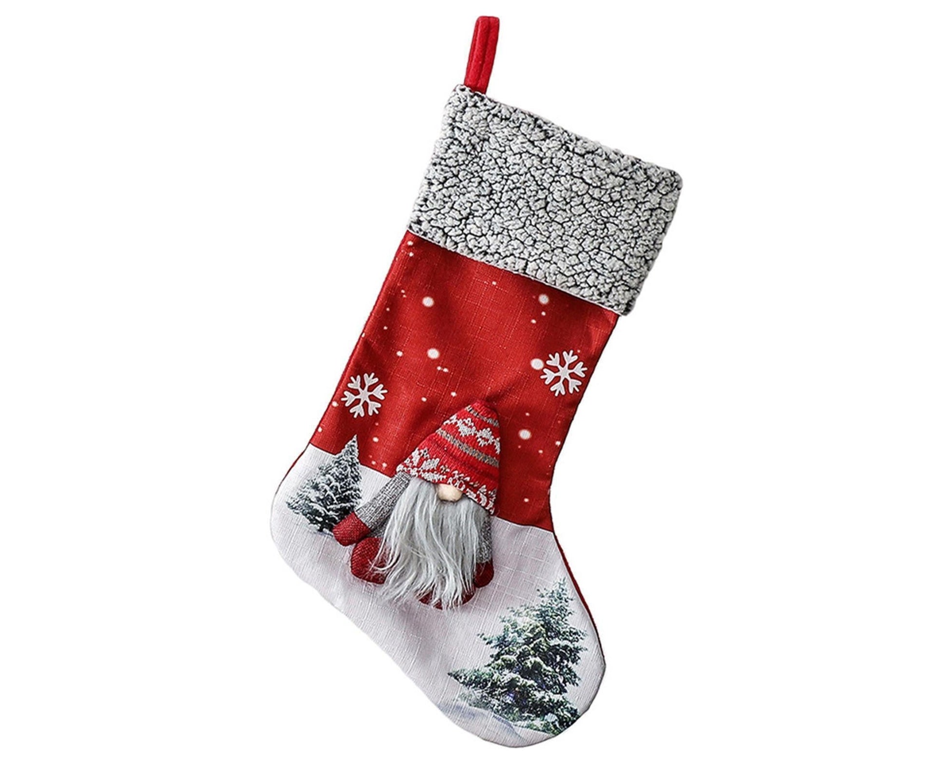 Xmas Stocking Bag for Home-Red V1263-JX-526