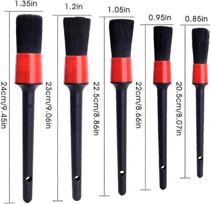 5pcs Car Detailing Cleaning Brush Set for Interior & Exterior V1263-JX-5263