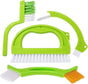 4pcs Household Cleaning Brush Set for Bathroom & Window Groove V1263-JX-5270