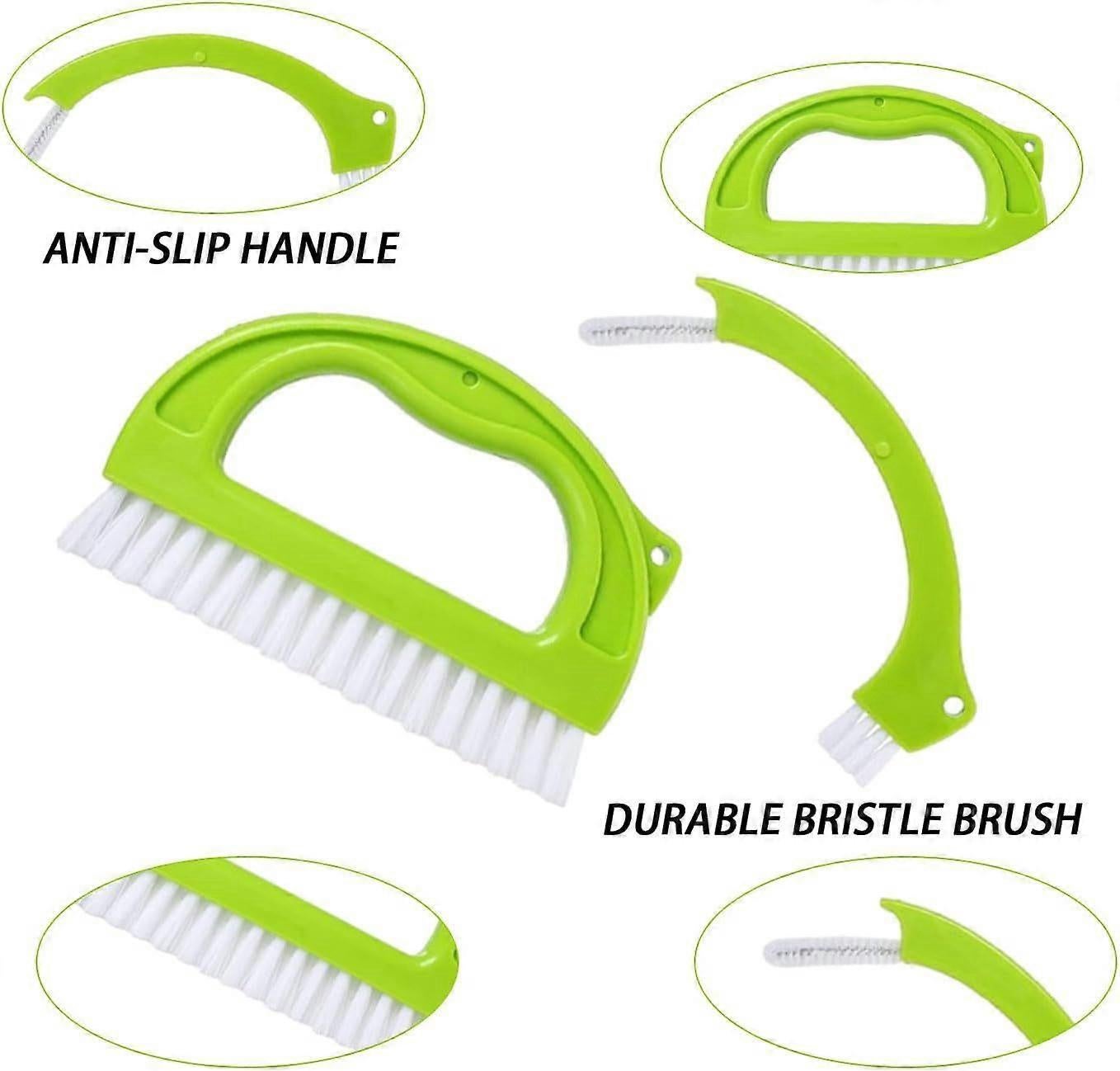 4pcs Household Cleaning Brush Set for Bathroom & Window Groove V1263-JX-5270