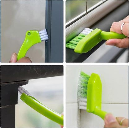 4pcs Household Cleaning Brush Set for Bathroom & Window Groove V1263-JX-5270