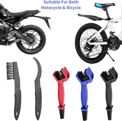 5pcs Motorcycle/Bike Chain Cleaning Brush Set for Maintenance V1263-JX-5279
