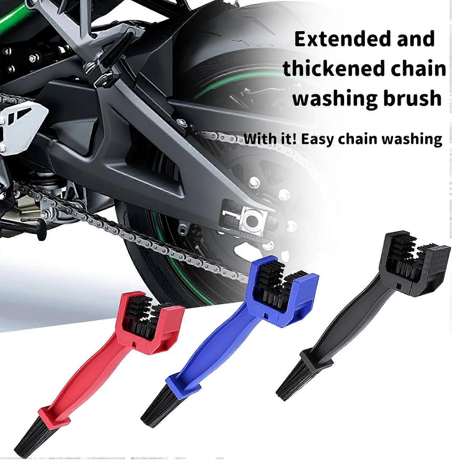 5pcs Motorcycle/Bike Chain Cleaning Brush Set for Maintenance V1263-JX-5279