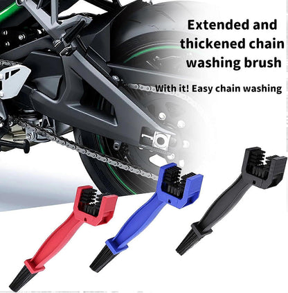 5pcs Motorcycle/Bike Chain Cleaning Brush Set for Maintenance V1263-JX-5279