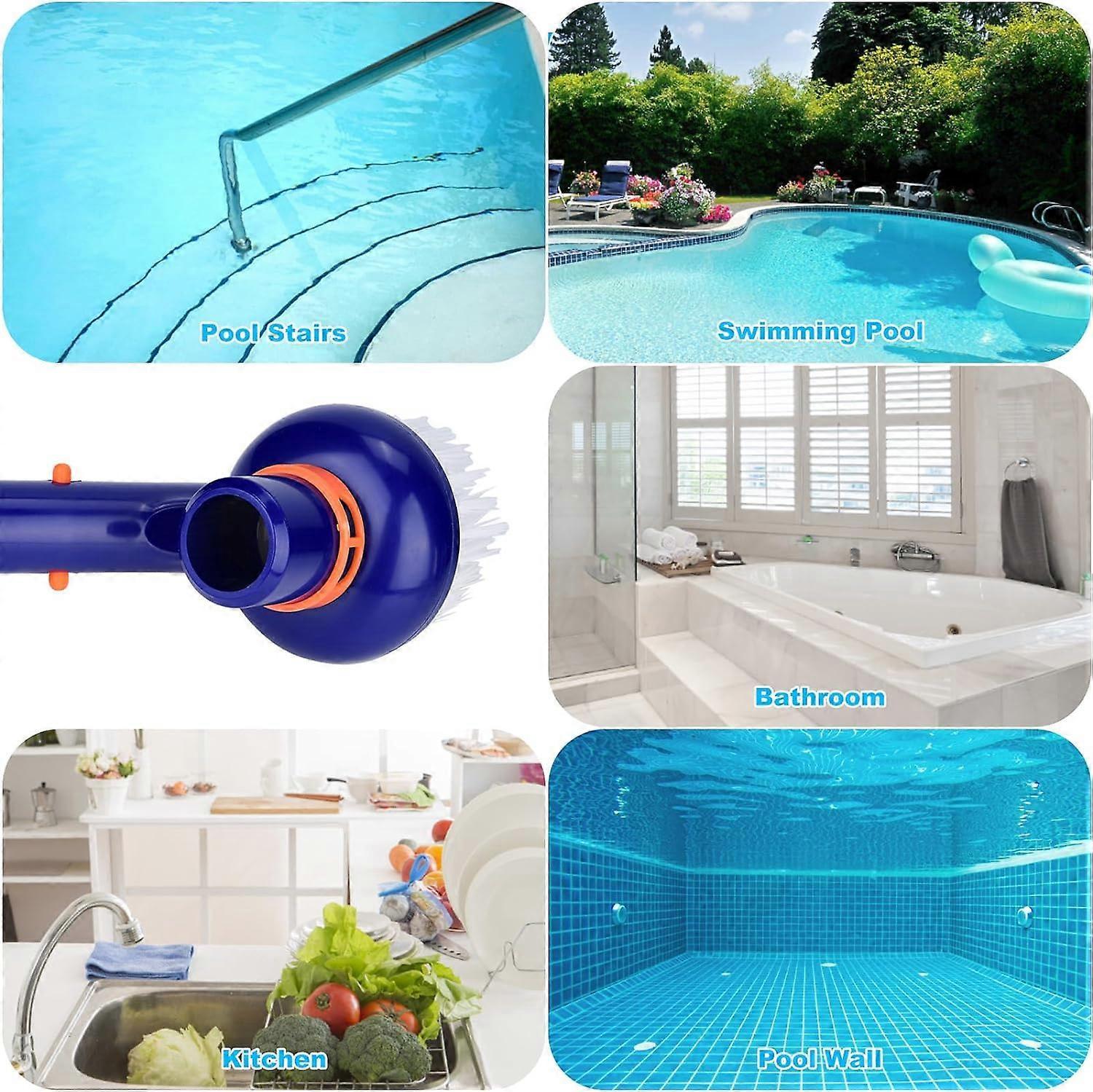 Corner Cleaning Brush for Pool & Spa, Bottom Scrubber V1263-JX-5287