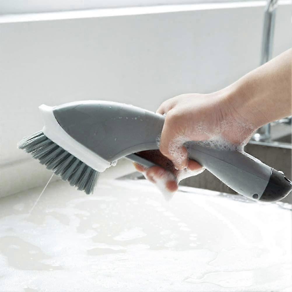Household Liquid Cleaning Brush, Gray Handle V1263-JX-5288