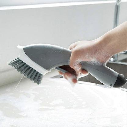 Household Liquid Cleaning Brush, Gray Handle V1263-JX-5288