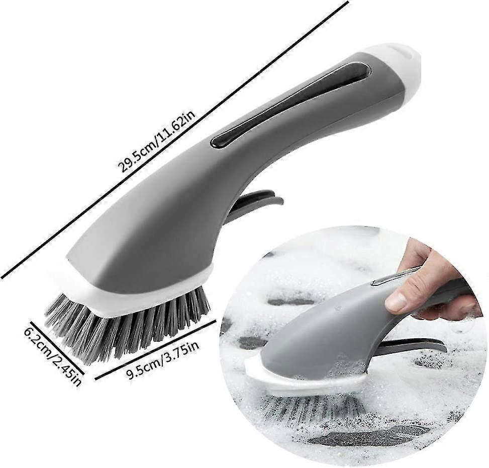Household Liquid Cleaning Brush, Gray Handle V1263-JX-5288