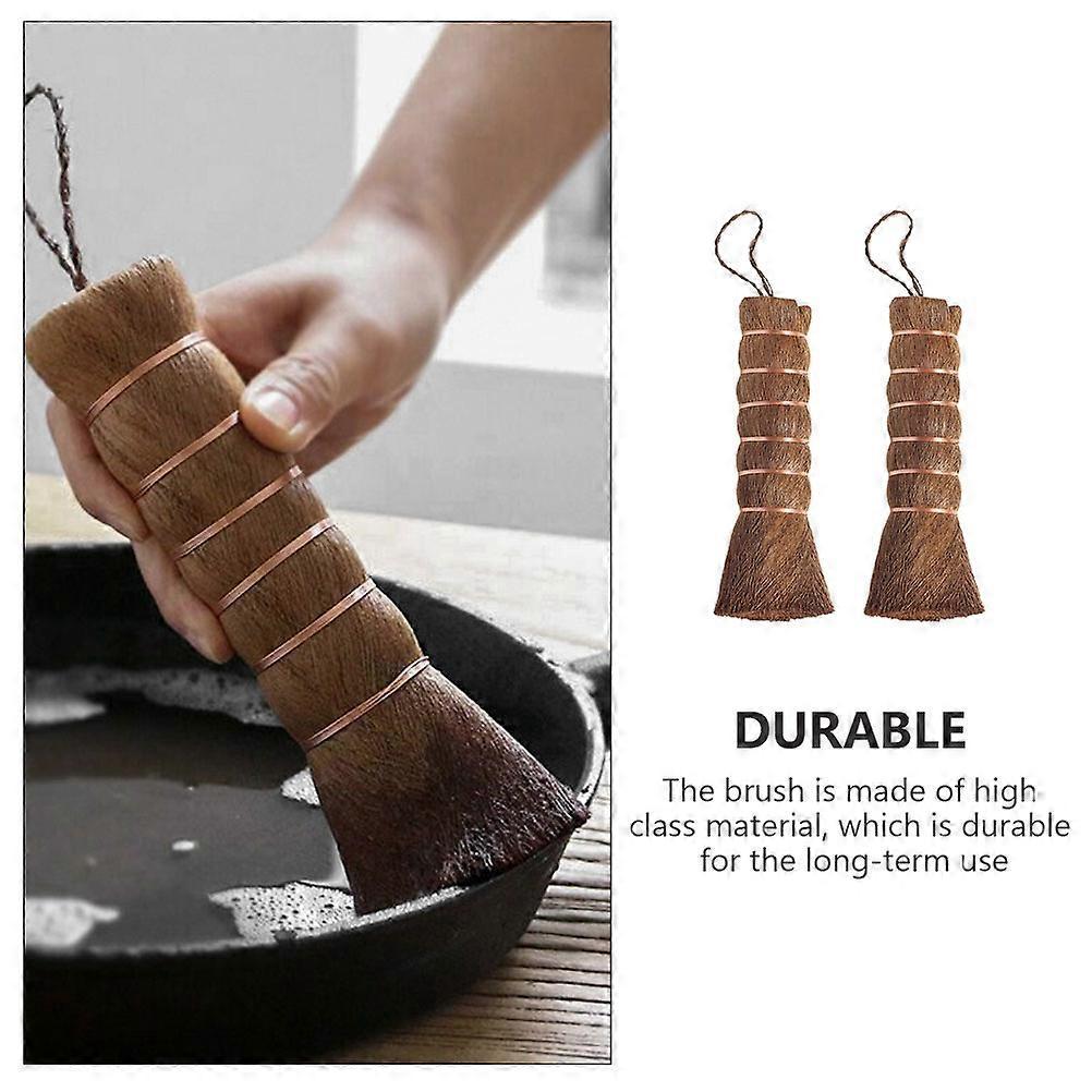 2pcs Kitchen Pot & Kettle Cleaning Brushes, Tray Scrubbers V1263-JX-5297
