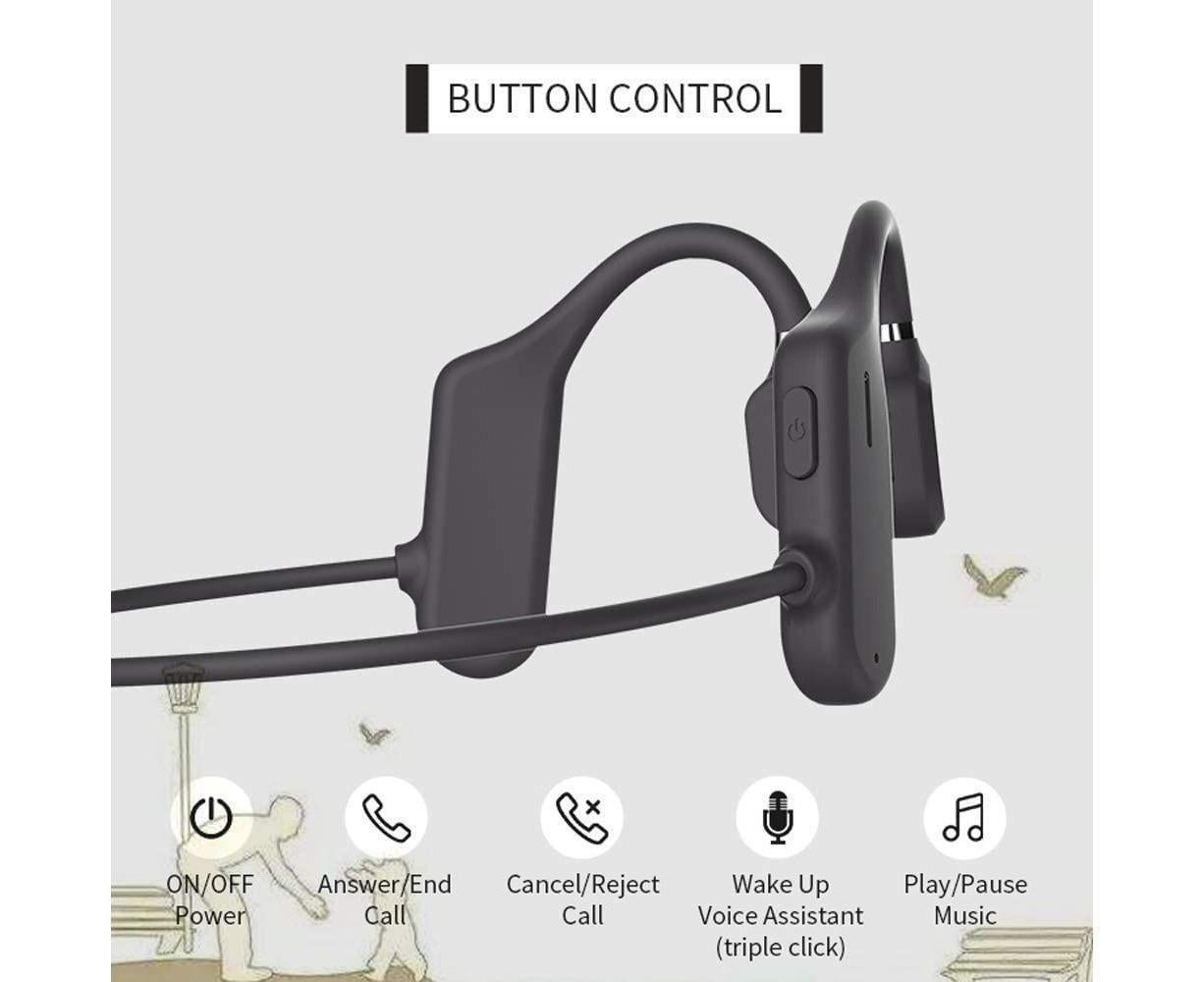 Wireless Sports Headphones - Bluetooth 5.0 - Waterproof Sweatproof Headset with Mic V1263-JX-53