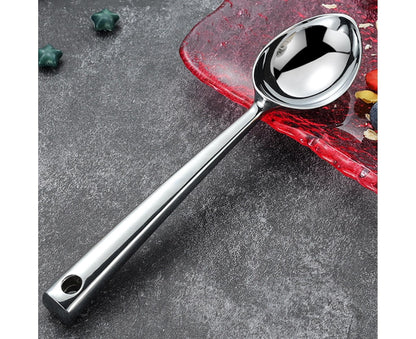 Ice Cream Scoop Anti-slid Stainless Steel Ice Cream Spoon-Home-Silver V1263-JX-530