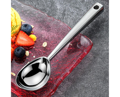 Ice Cream Scoop Anti-slid Stainless Steel Ice Cream Spoon-Home-Silver V1263-JX-530