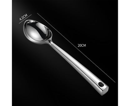 Ice Cream Scoop Anti-slid Stainless Steel Ice Cream Spoon-Home-Silver V1263-JX-530