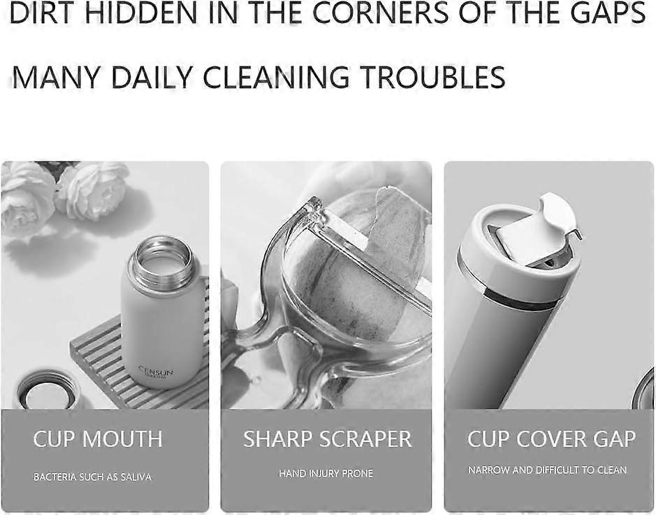3-in-1 Multifunctional Cleaning Brush for Bottles & Cup Lids V1263-JX-5300