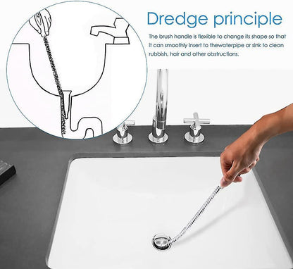 Bendable Drain Cleaning Brush, Flexible Pipe Cleaner V1263-JX-5304