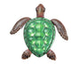Art Pendant Exquisite Decorative Lifelike Turtle Wall Hanging Sculpture Ornament for Outdoor-Green V1263-JX-531