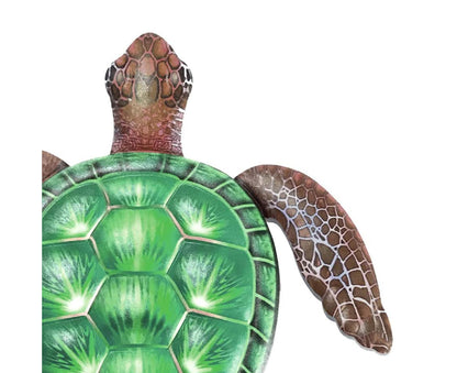 Art Pendant Exquisite Decorative Lifelike Turtle Wall Hanging Sculpture Ornament for Outdoor-Green V1263-JX-531