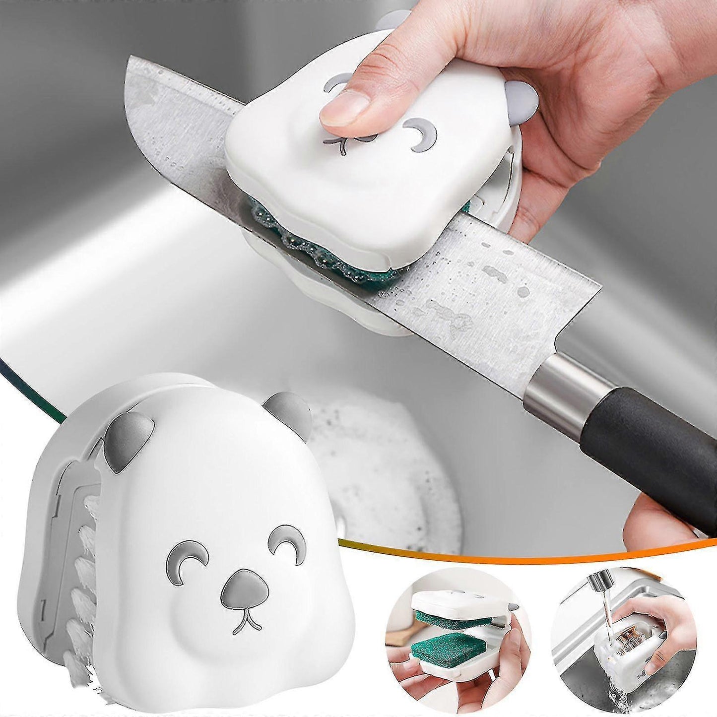 Double-Sided Tableware Cleaning Brush for Chopsticks, Knives & Forks V1263-JX-5312