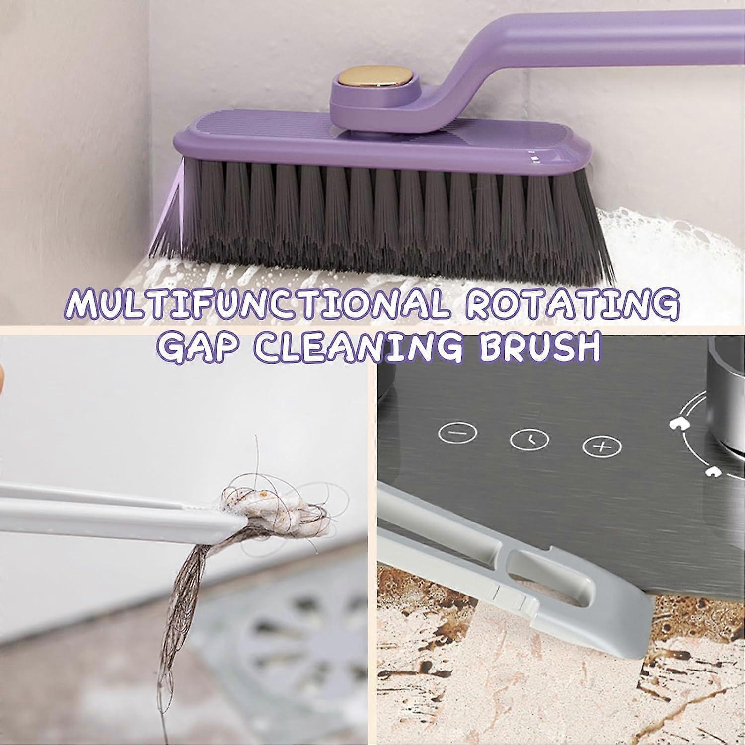 Rotating Crevice Cleaning Brush for Windows & Bathroom Gaps V1263-JX-5316