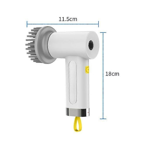 Electric Cleaning Brush with 4 Heads, 2 Modes Rotating Scrubber V1263-JX-5320
