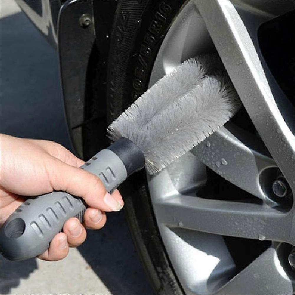 2pcs Wheel Cleaning Brush Set for Car, Tire & Motorcycle Rims V1263-JX-5326