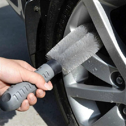 2pcs Wheel Cleaning Brush Set for Car, Tire & Motorcycle Rims V1263-JX-5326