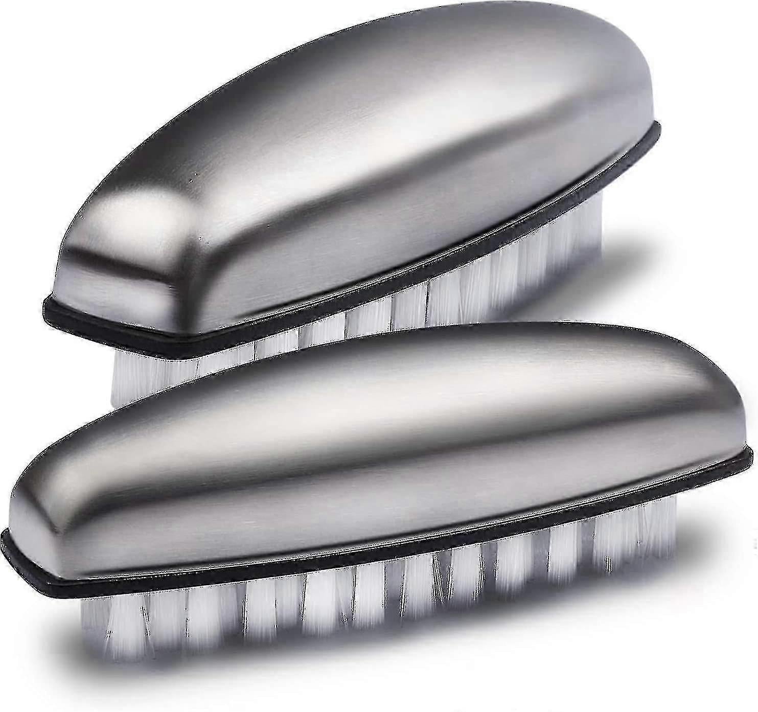 2pcs Fingernail Bristle Cleaning Brushes, Hand Massage Scrub V1263-JX-5328