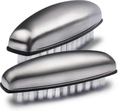 2pcs Fingernail Bristle Cleaning Brushes, Hand Massage Scrub V1263-JX-5328
