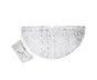 Tree Skirt Polyester Snowflake Pattern Tree Carpet-White V1263-JX-533