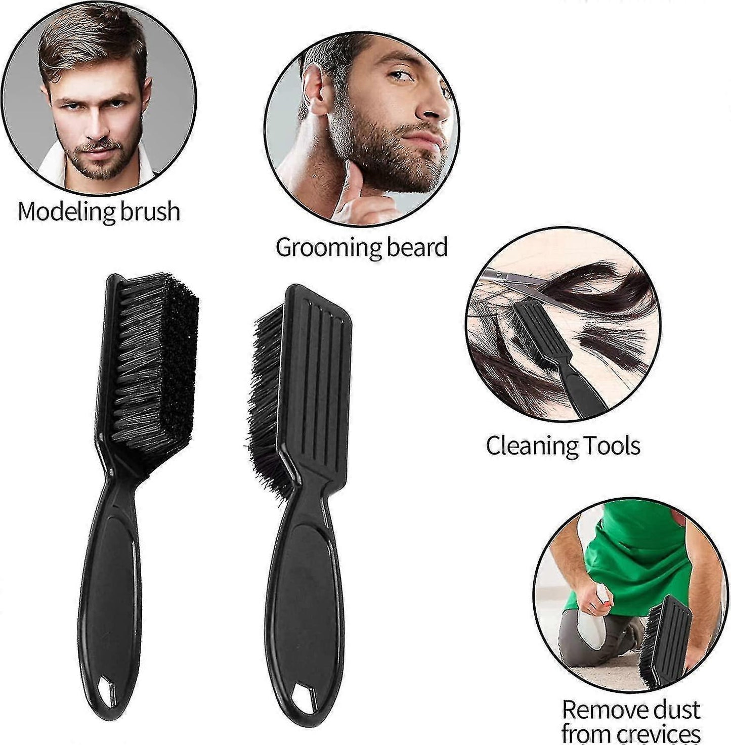 Barber Fade Brush, Clipper Blade Cleaning Nylon Brush V1263-JX-5331