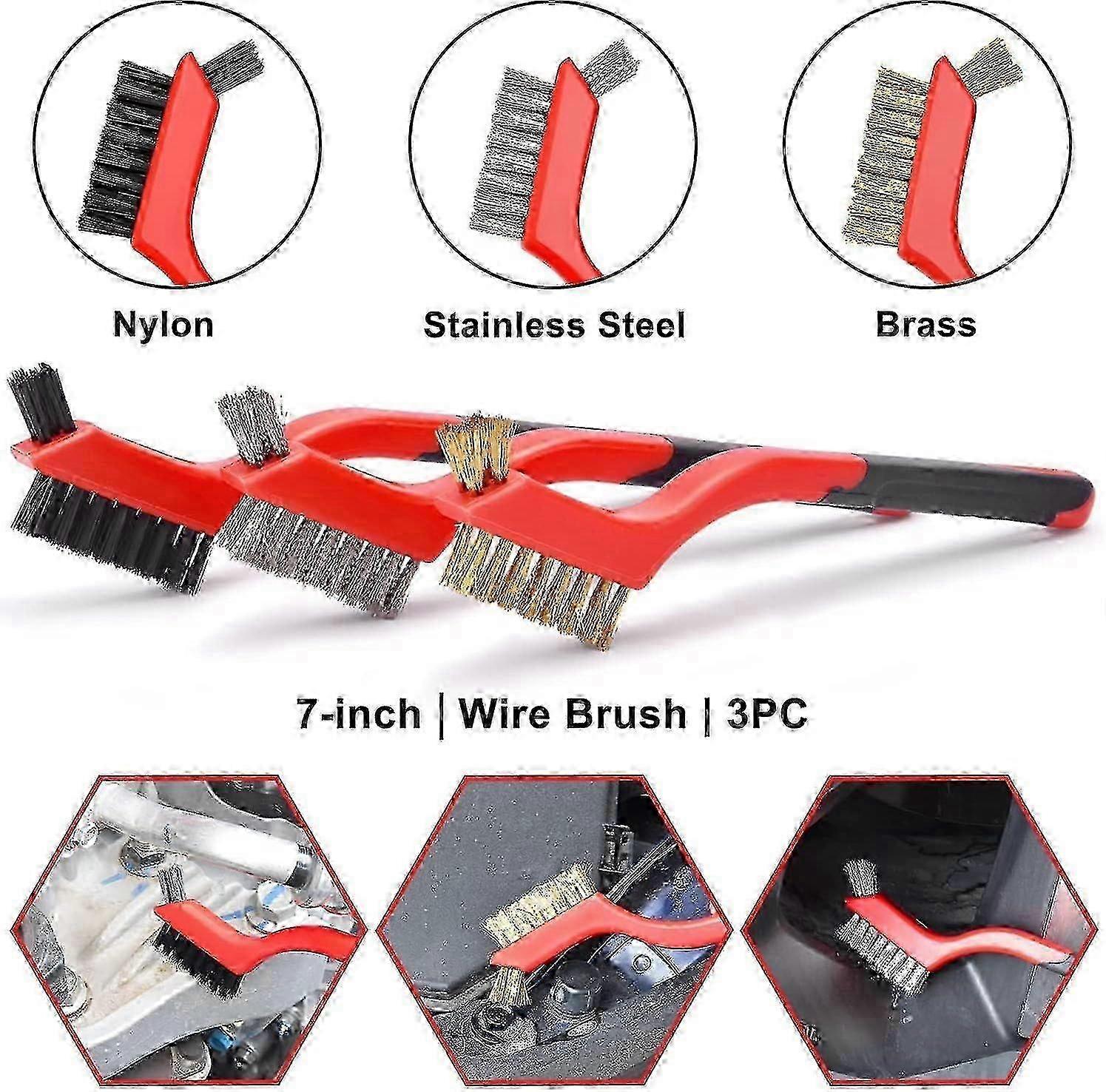 18pcs Car Cleaning Brush Kit, Auto Detailing & Drill Brushes V1263-JX-5332