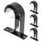4pcs Curtain Rod Brackets, Heavy-Duty Curtain Rod Holders & Hooks V1263-JX-5335