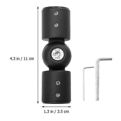 Corner Curtain Rod Elbow Brackets, Curtain Rod Connector Set V1263-JX-5337