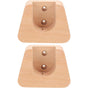 2pcs Wood Curtain Rod Holders, Mounting Brackets & Hooks V1263-JX-5341