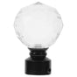 2pcs White Glass Ball Curtain Rod Ends with Brackets V1263-JX-5343