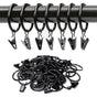 Curtain Rods with Metal Hanging Rings, Window Curtain Hardware V1263-JX-5346