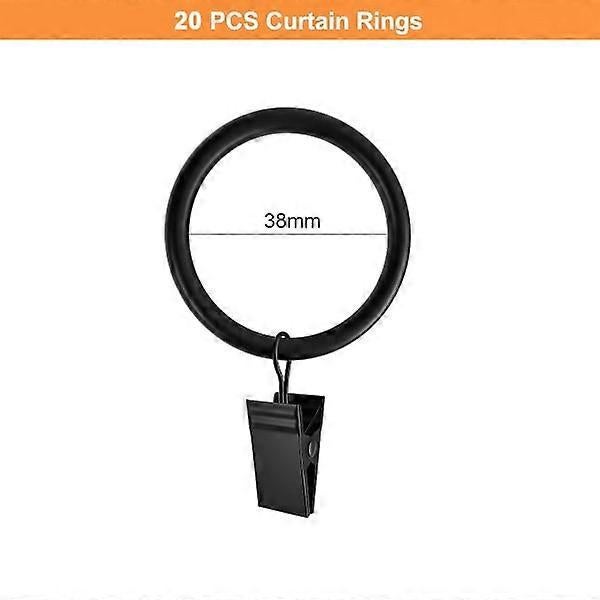 Curtain Rods with Metal Hanging Rings, Window Curtain Hardware V1263-JX-5346