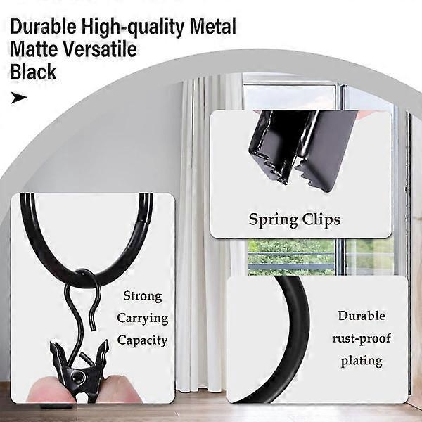 Curtain Rods with Metal Hanging Rings, Window Curtain Hardware V1263-JX-5346