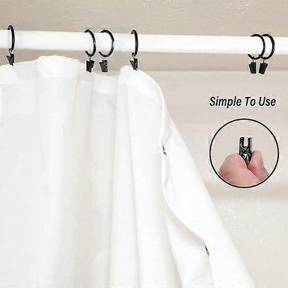 Curtain Rods with Metal Hanging Rings, Window Curtain Hardware V1263-JX-5346