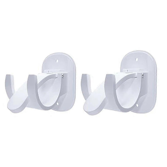 4pcs Curtain Rod Brackets, No-Drill Curtain Rod Holders Hooks V1263-JX-5348