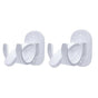 4pcs Curtain Rod Brackets, No-Drill Curtain Rod Holders Hooks V1263-JX-5348