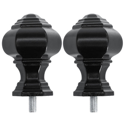 2pcs Curtain Rod Decorative Ends, Swivel End Caps for Windows V1263-JX-5357
