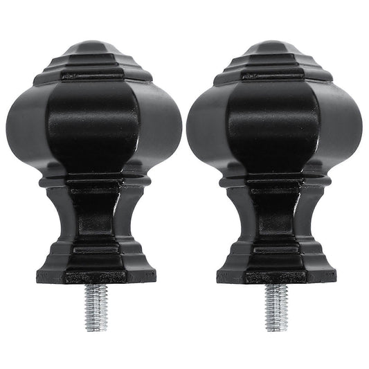 2pcs Curtain Rod Decorative Ends, Swivel End Caps for Windows V1263-JX-5357
