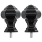 2pcs Curtain Rod Decorative Ends, Swivel End Caps for Windows V1263-JX-5357