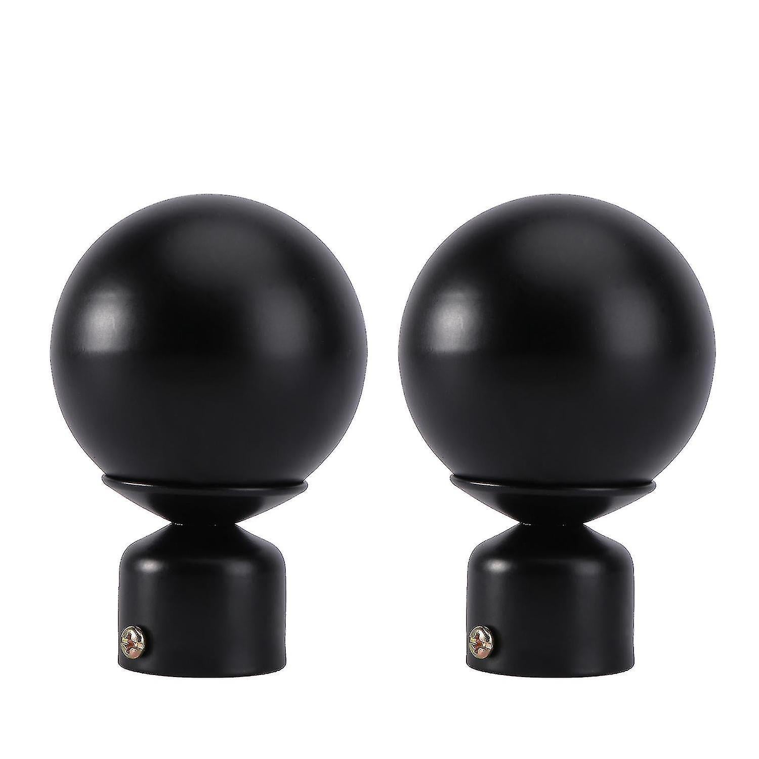 2pcs Decorative Curtain Rod End Caps, Plug Style Rod Decor V1263-JX-5358